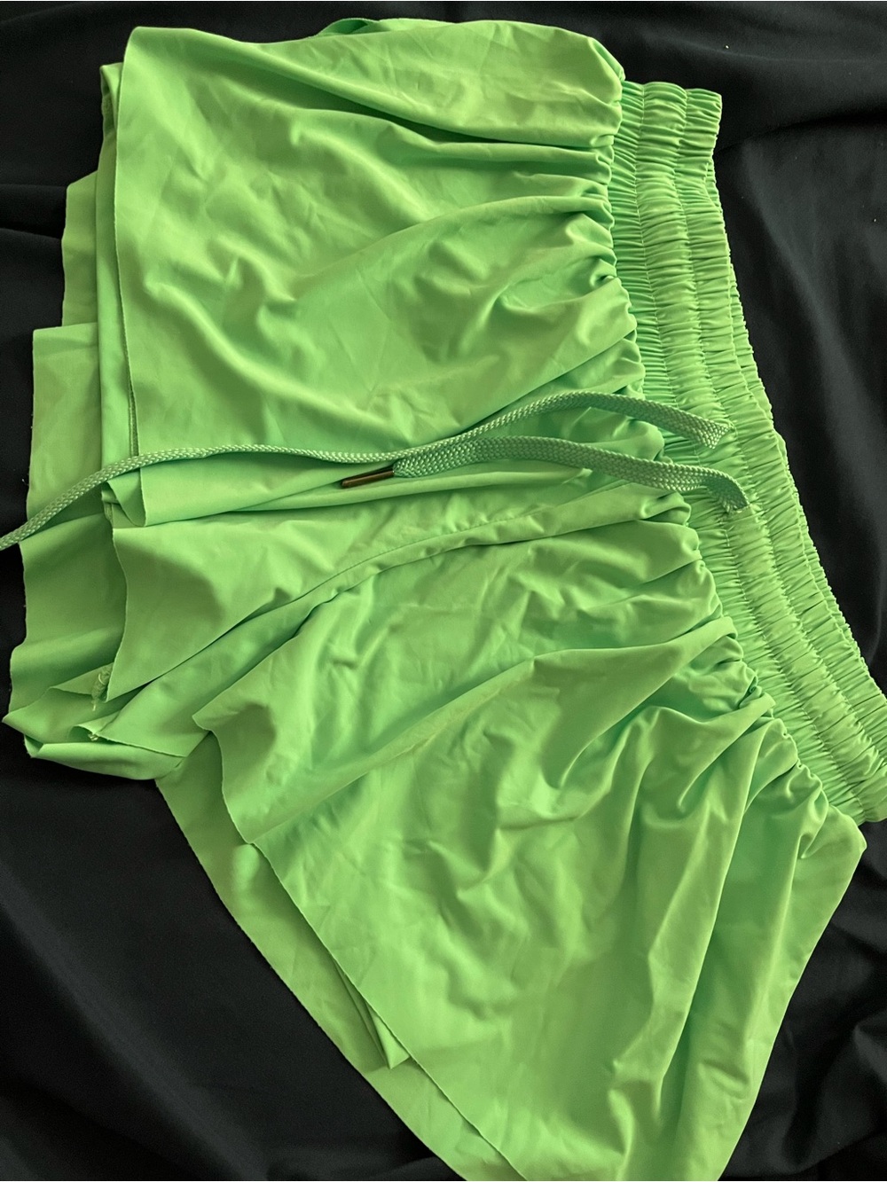Teal athletic skort with Drawstring Waist